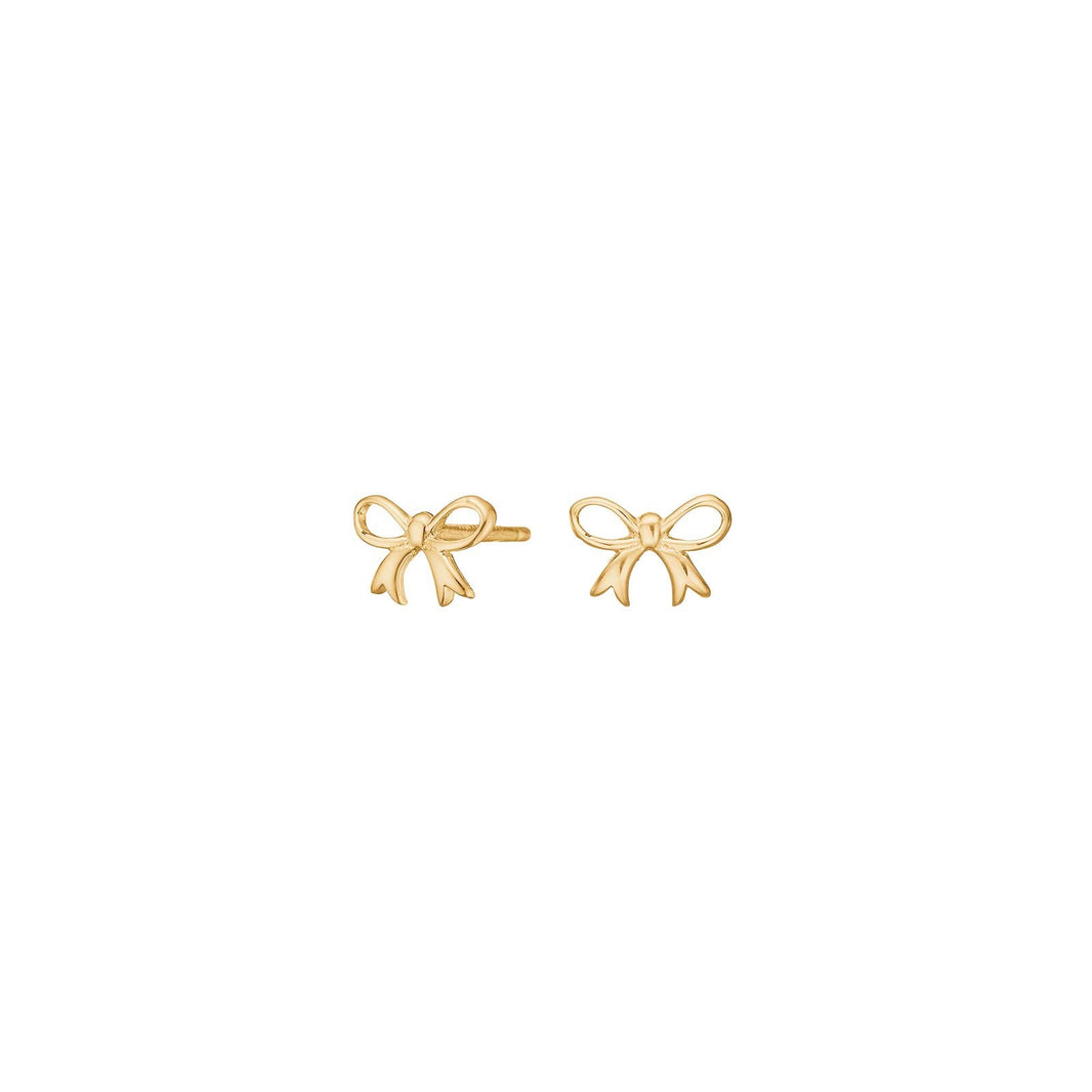 8ct. gold earrings bow
