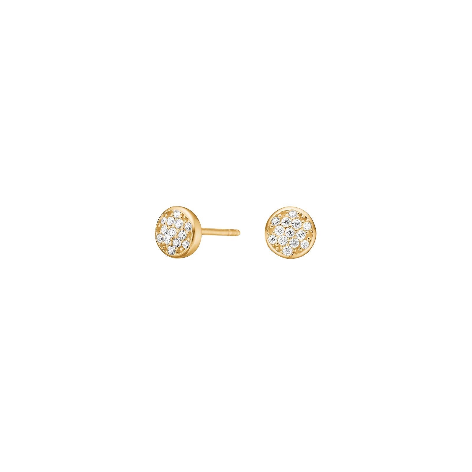 8ct. gold earrings w/cz