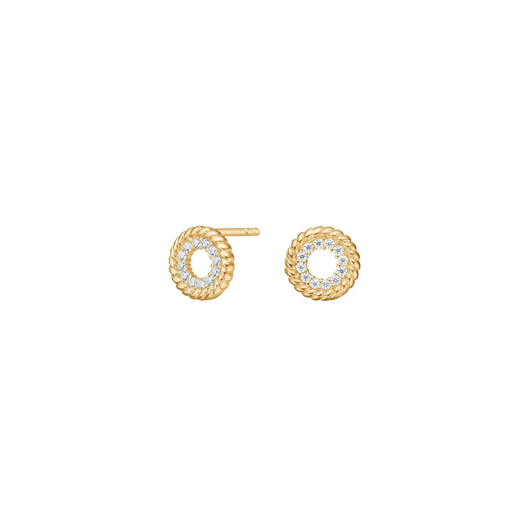 8ct. gold earrings circle