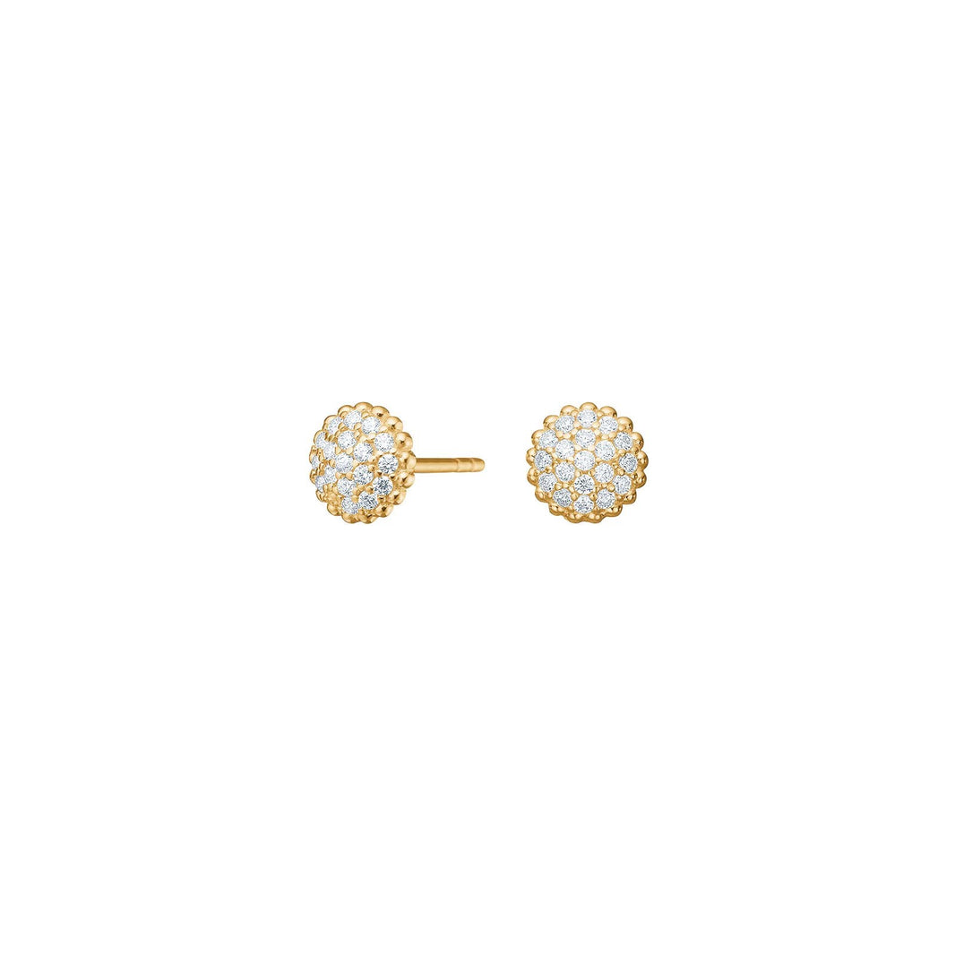 8ct. gold earrings w. cz
