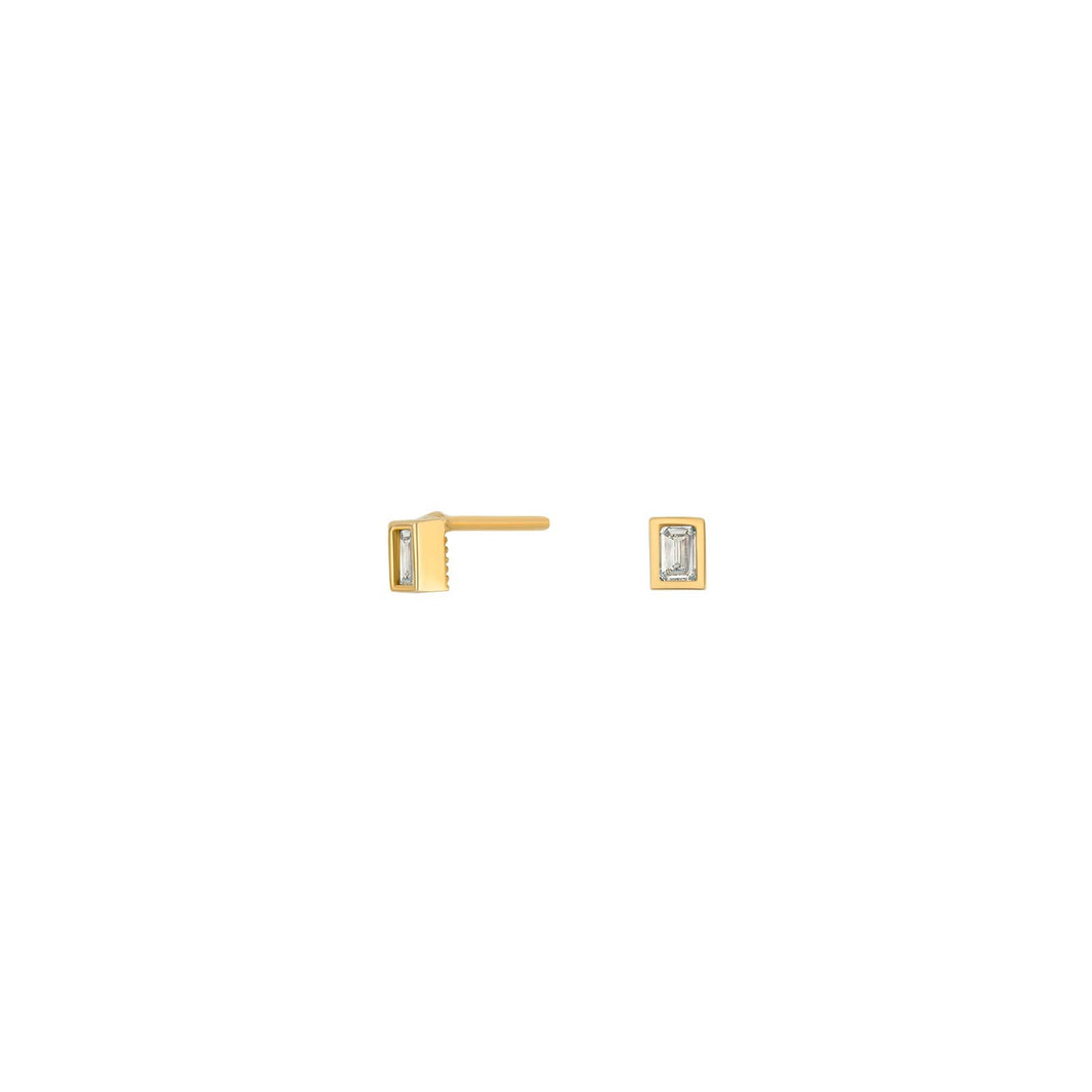 8ct. gold earrings w/cz