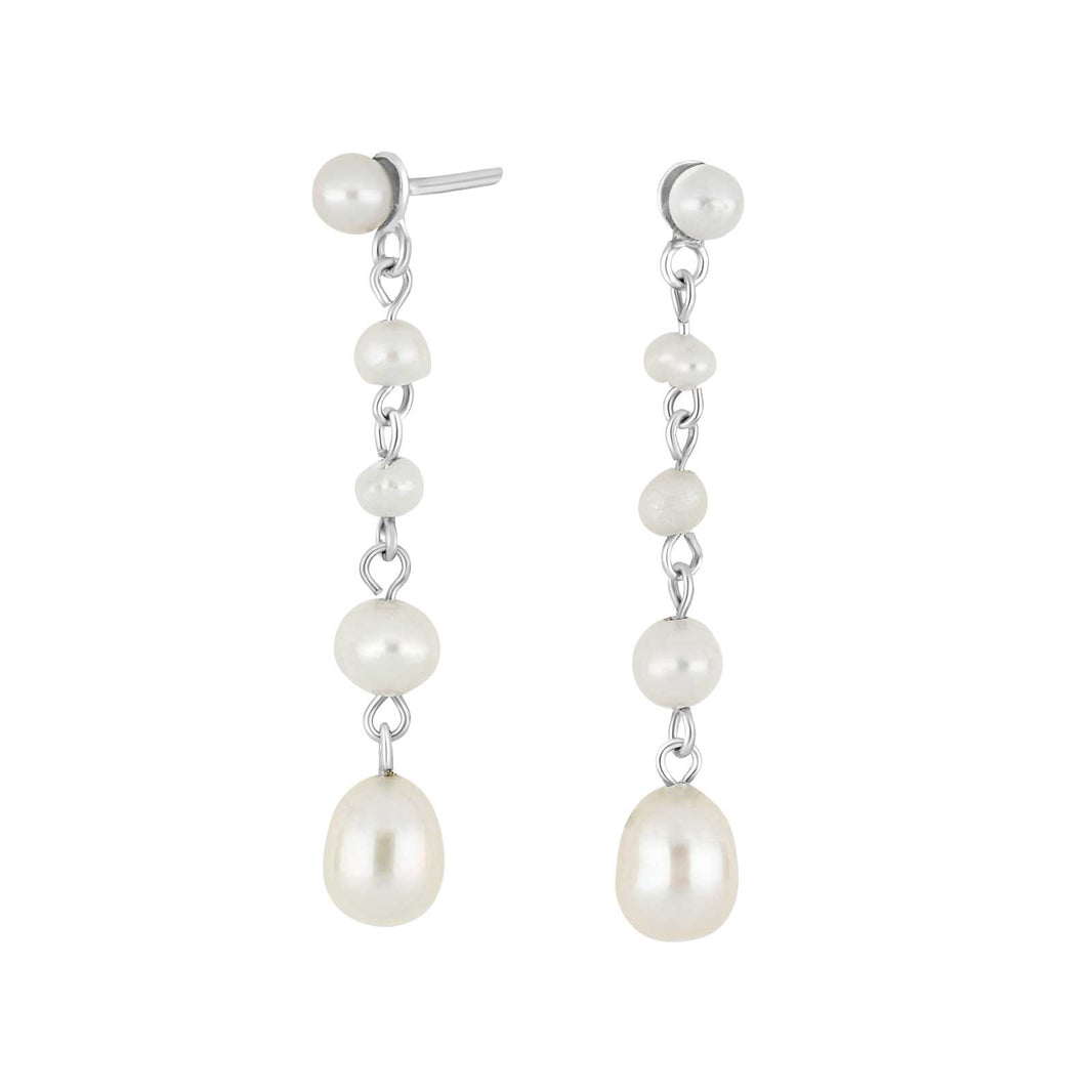 Silver earring PEARL52