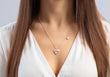 925/- Pendant incl. round anchor mat, 45+5cm, 1.5mm