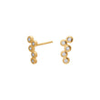 Silver ear studs EVANOR 11mm