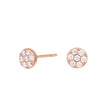 Earrings ANNIENOR cz. round 5mm
