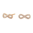 Silver earrings AGNANOR cz. 10 mm