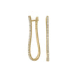 Silver earring ADINANOR 40mm