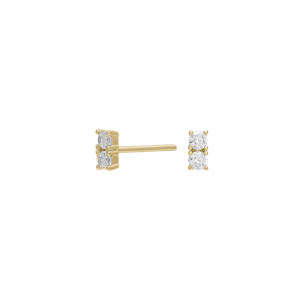 Silver ear studs EVENOR 5mm