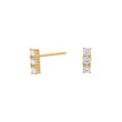 Silver ear studs EVENOR 7.5mm