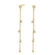 Silver ear studs GIANOR 55mm