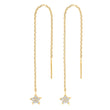 Silver ear chains w/star HAYLEYNOR