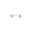 Silver ear studs 3mm tube HANNANOR
