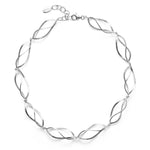 925/- necklace scratch/pol., 19,68 + 1,97 in.