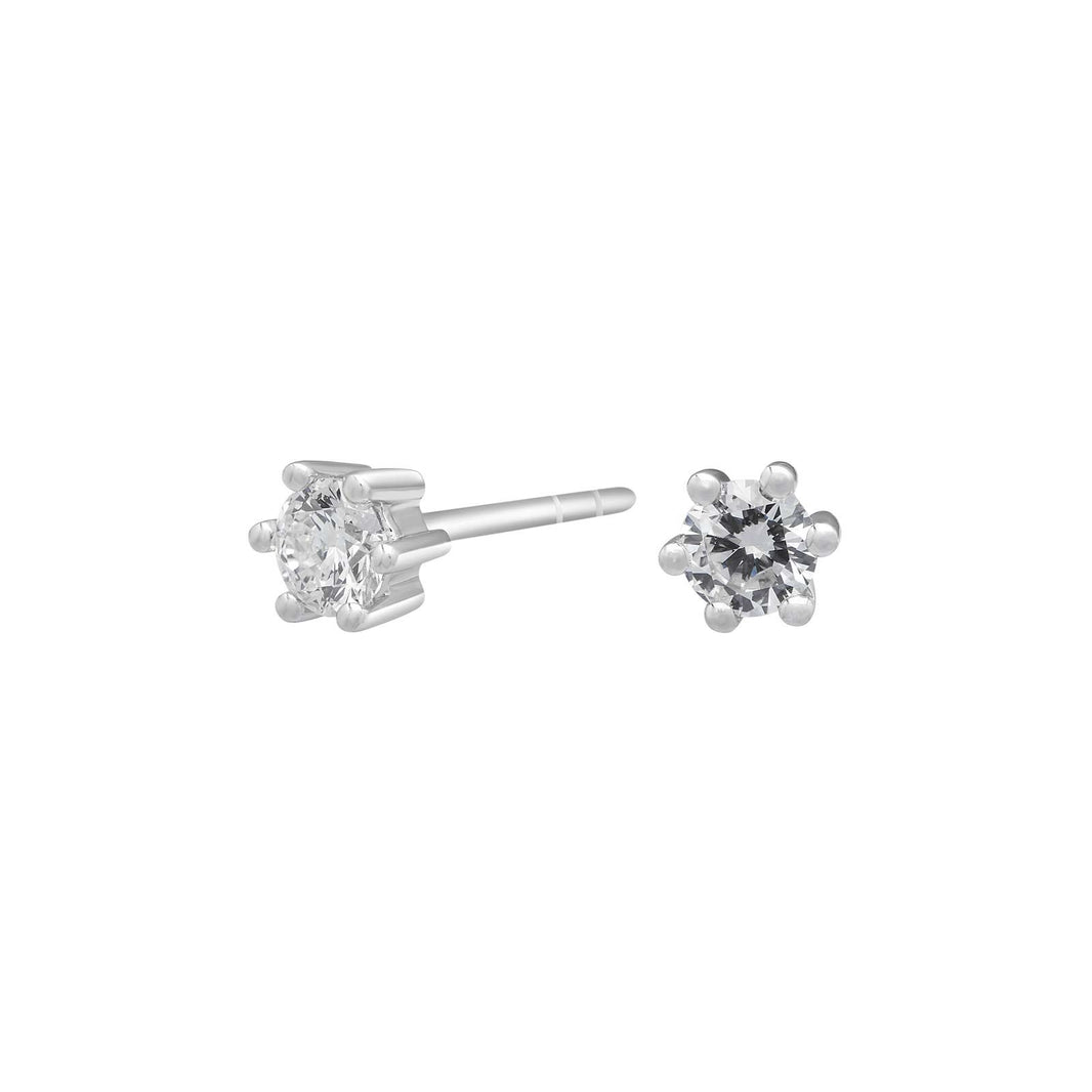 Siersbøl 14ct. Afrodite WG earrings 0.30ct WSI