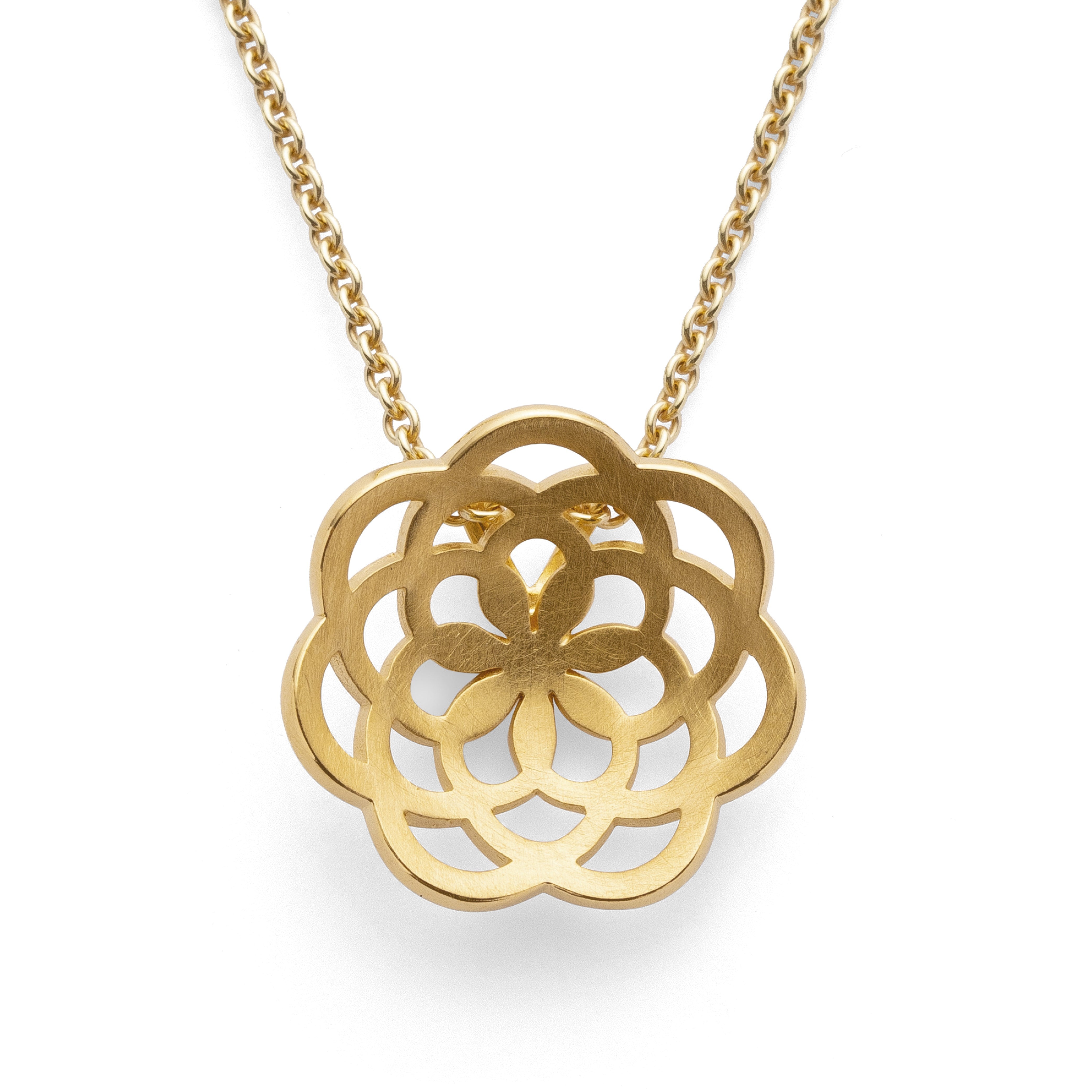 925/- pendant, gp satin