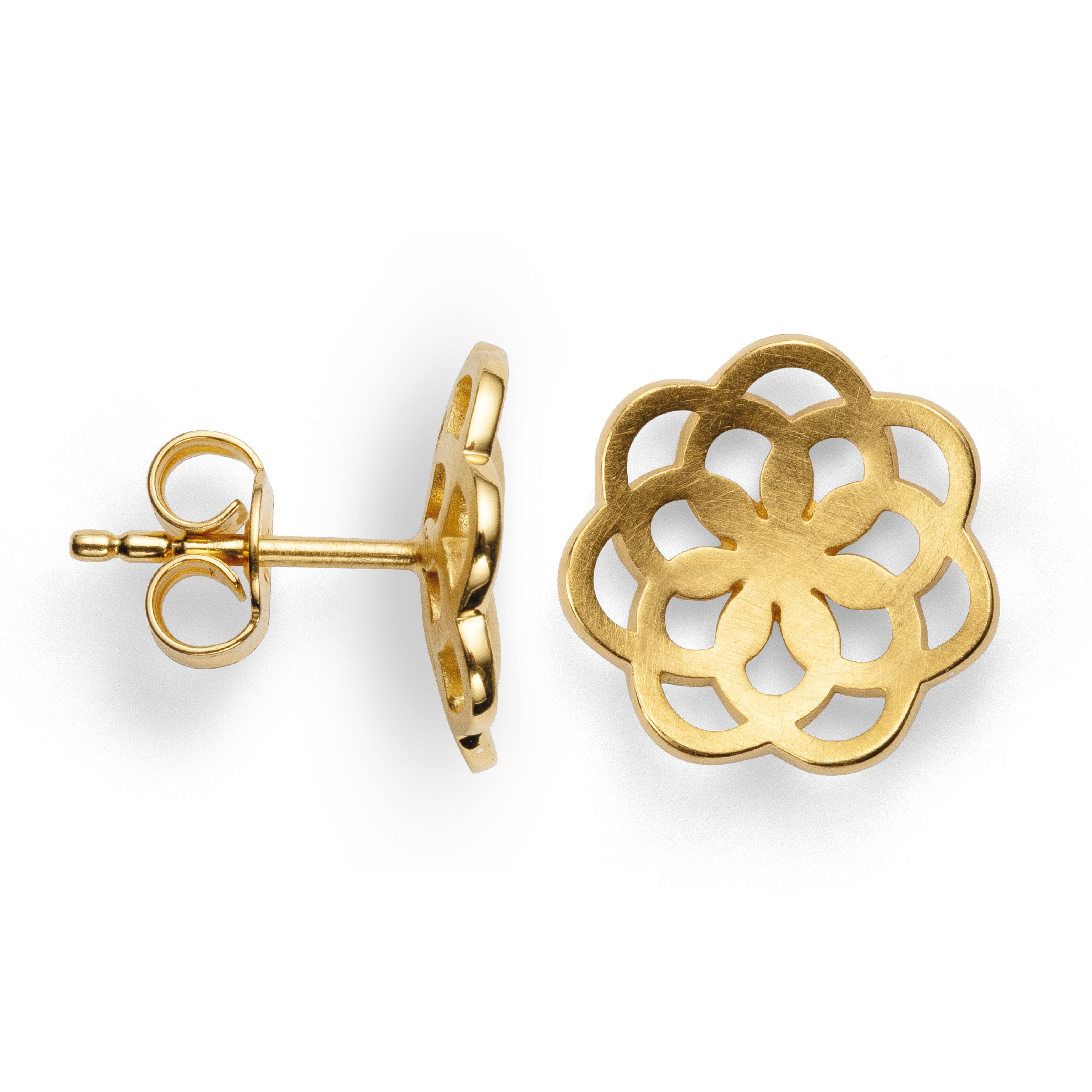 925/- earstud, gp satin
