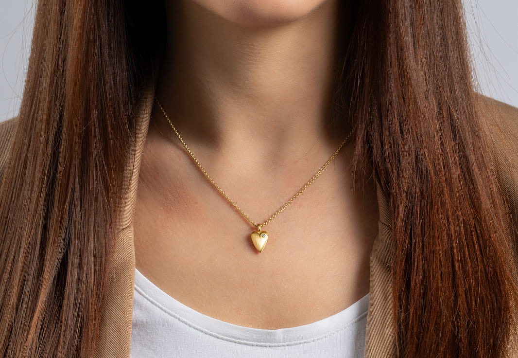 925/- Vedhæng, mat fg, brillant 0,02ct W-SI