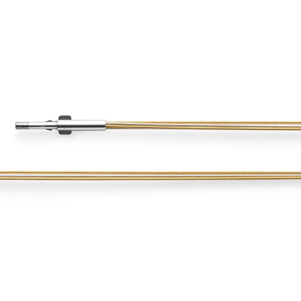 925/- Tonda flexible, 5 rows, bicolour, rho. steel