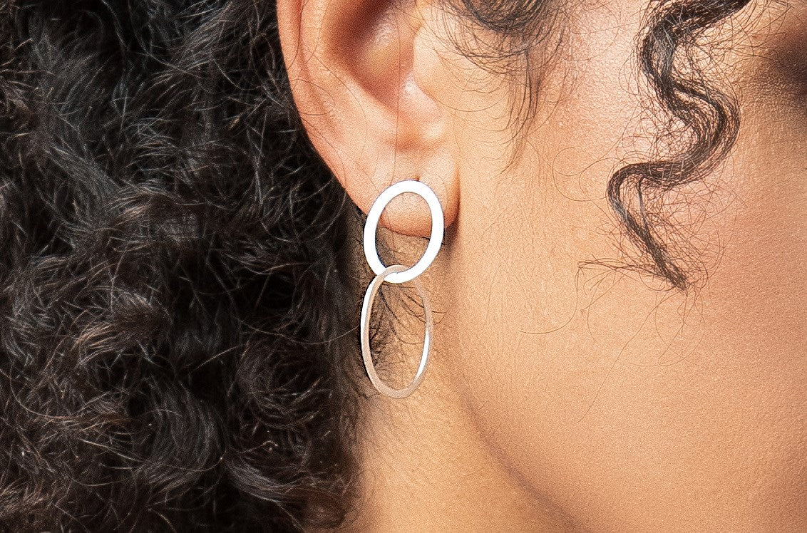 925/- Earrings matt.