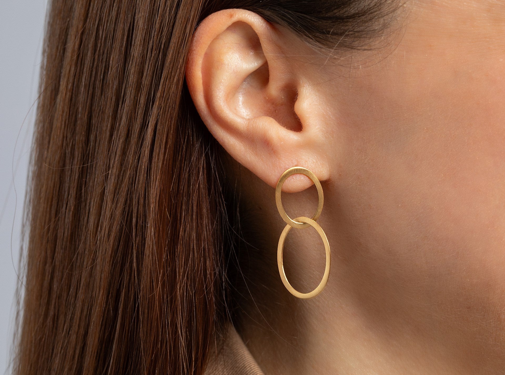 925/- earstud, gp satin