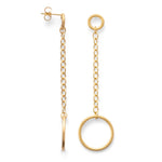 925/- earstud, gp satin/pol.