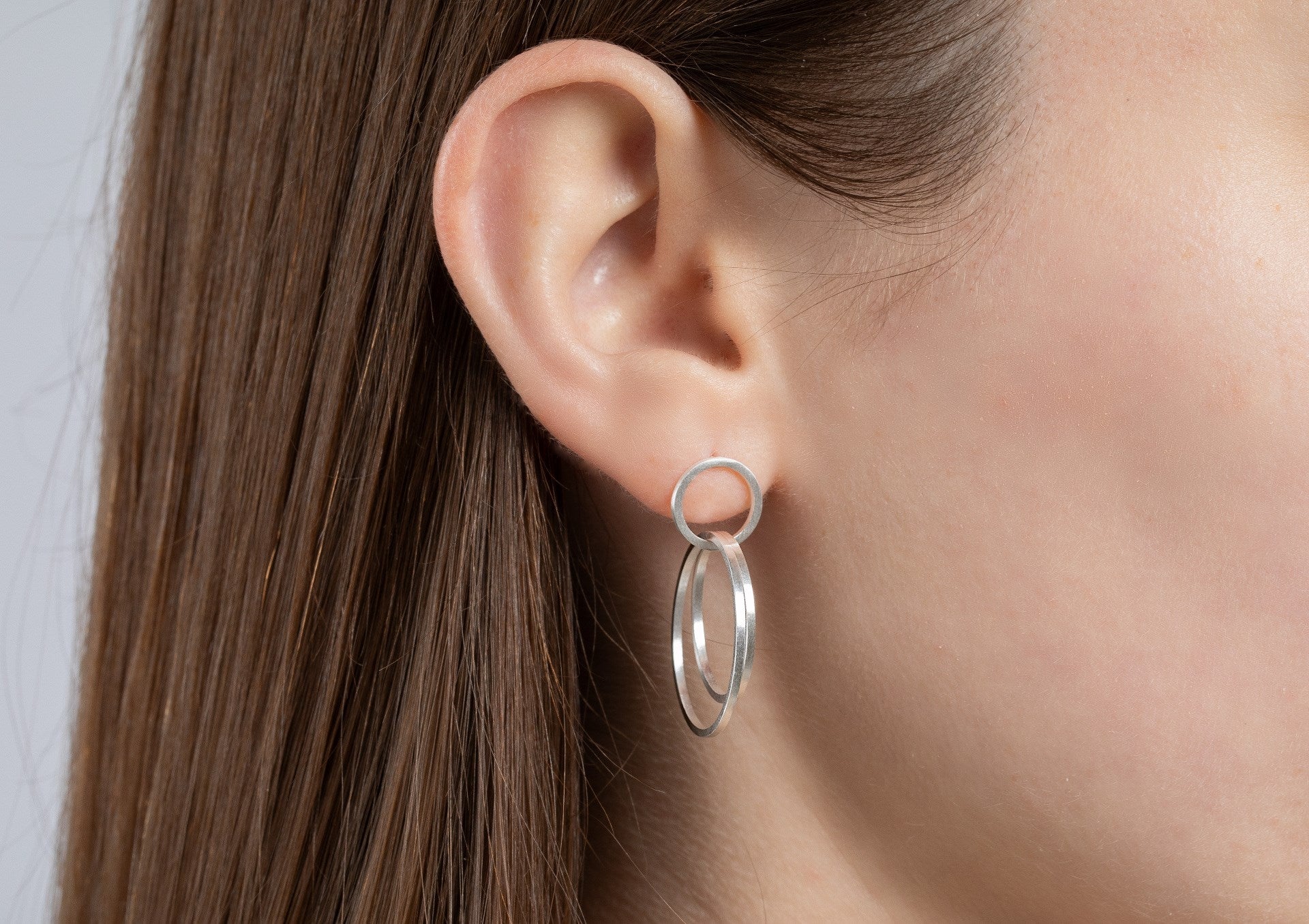 925/- Earrings matt.
