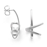 925/- earstud satin