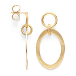 925/- earstud, gp satin