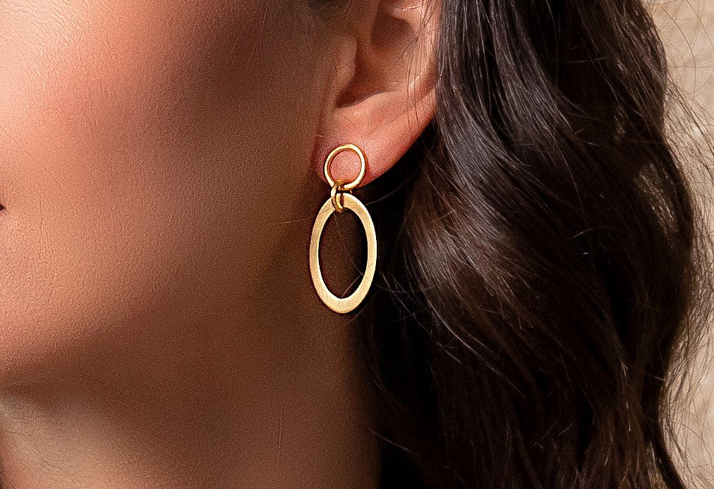 925/- earstud, gp satin