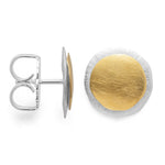 925/- Earrings, partially fg, matte/brushed