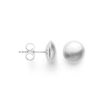 925/- Earrings "small button" matt