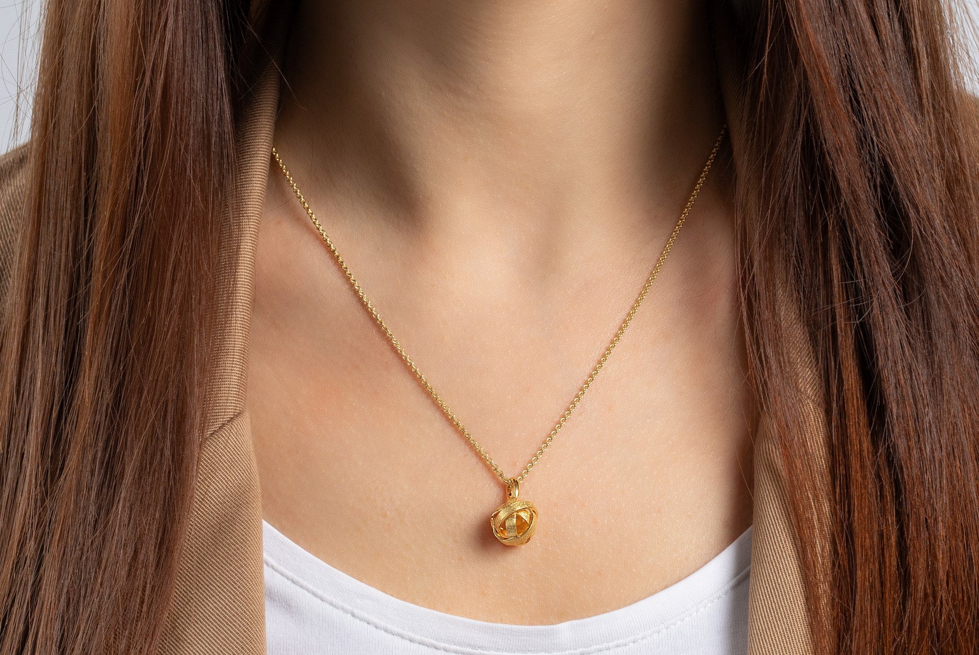 925/- pendant, gp scratch/pol.