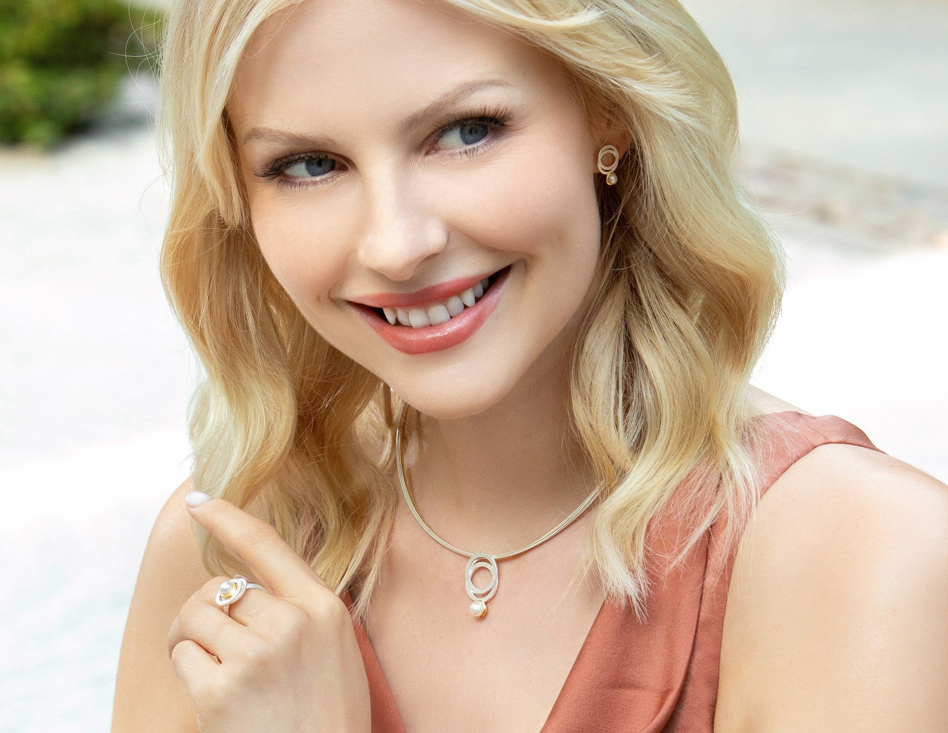 925/- Pendant, partially fg matt/glossy, pearl 1.52 ct
