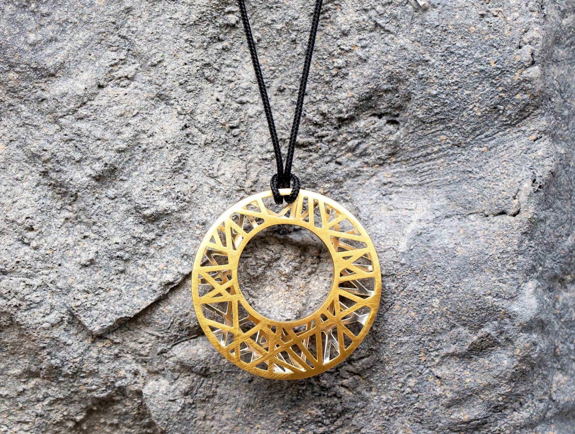 925/- Pendant "50 Years", partially fg, brushed