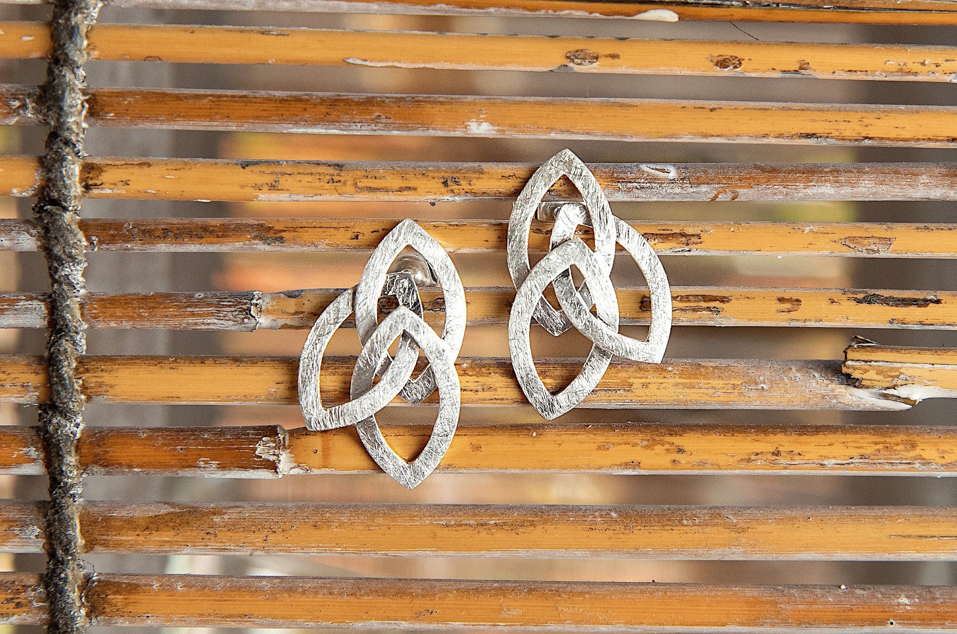 NOK 925 Earrings brushed