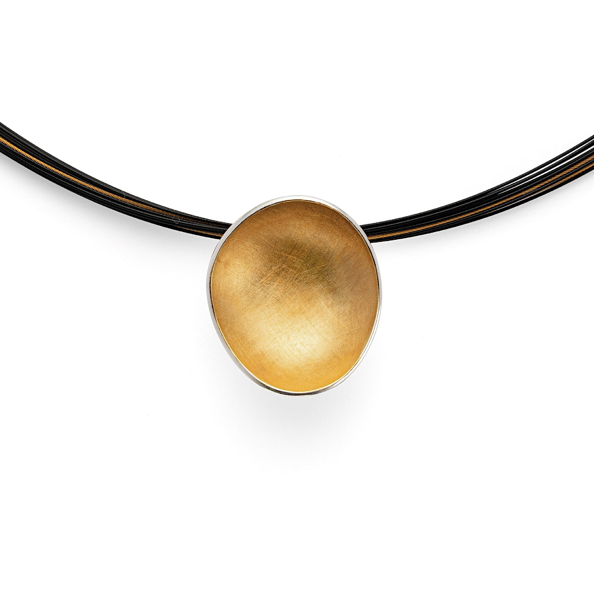 925/- Pendant, partially fg brushed