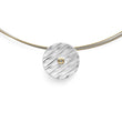 925/- Pendant, fg textured/glossy, 0.015ct