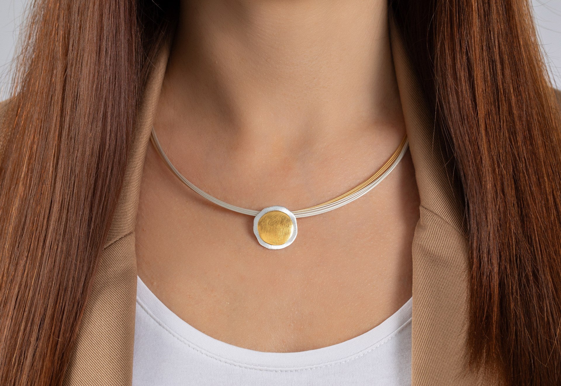 NOK 925 Pendant, partly cf. matte/brushed