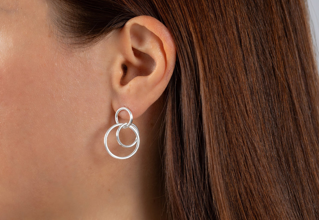 925/- Earrings matt.