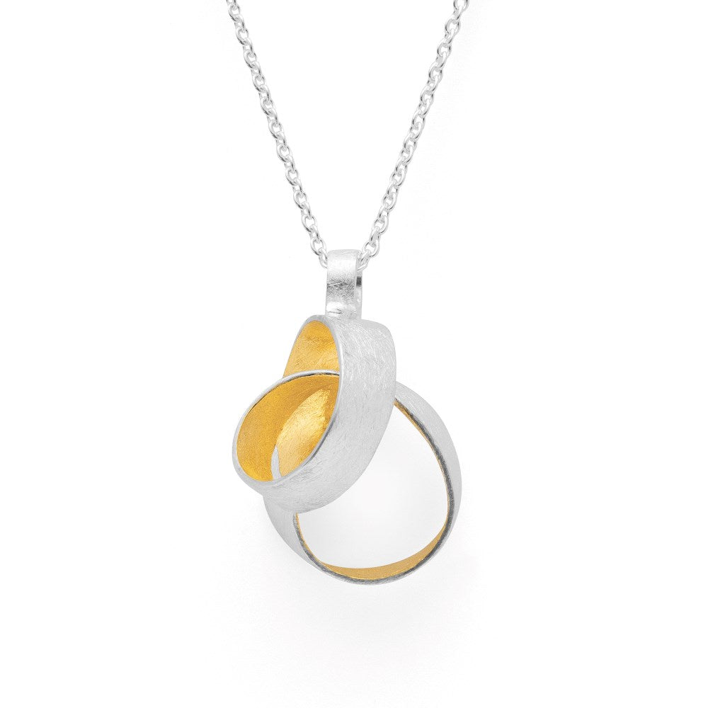 925/- Pendant, partially fg brushed