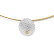 925/- Pendant, fg matt/textured, 0.015ct
