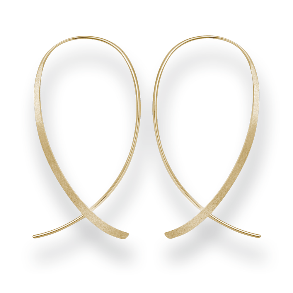 925/- earrings, gold-plated