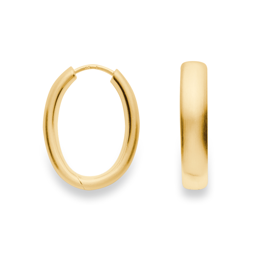 925/- hinge earrings, gold-plated