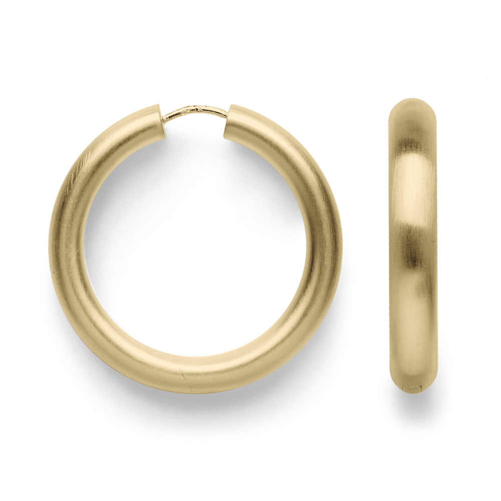 925/- hinge earrings, gold-plated