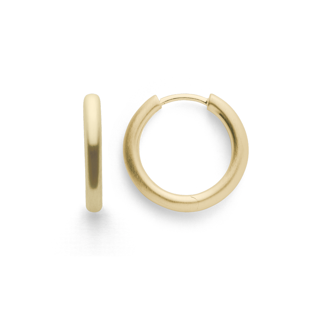 925/- hinge earrings, gold-plated