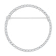 silver brooch circle 40mm OBINOR