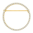 silver brooch circle 40mm OBINOR