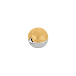 Silver rhod./gold plated ball 12mm