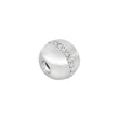 Silver ball lock w. cz