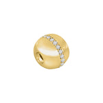 Silver ball lock w. cz